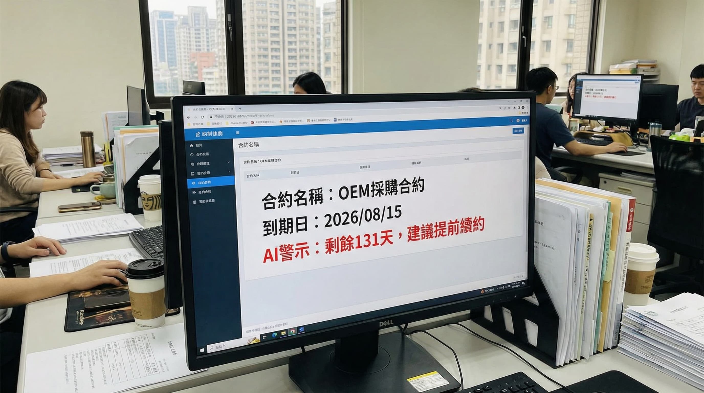 AI 合約管理自動化:台灣企業如何用 AI 審查合約、追蹤到期、降低法律風險